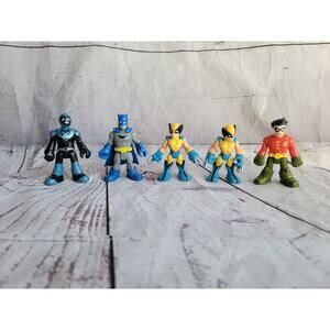 Imaginext DC Comics Super Hero Friends Fisher Price Batman Wolverine Robin